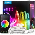 Govee 100ft RGBIC LED Strip Lights, Smart LED Lights Work with Alexa and Google Assistant, LED Lights for Bedroom WiFi App Control Segmented DIY Multiple Colors, Color Changing Light, (2 x 50ft)