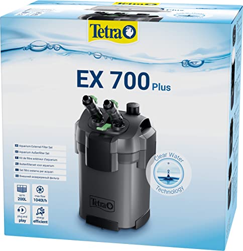 Tetra EX 700 Plus Set filtro esterno completo, da 100 a 200 litri, silenzioso e a risparmio energetico