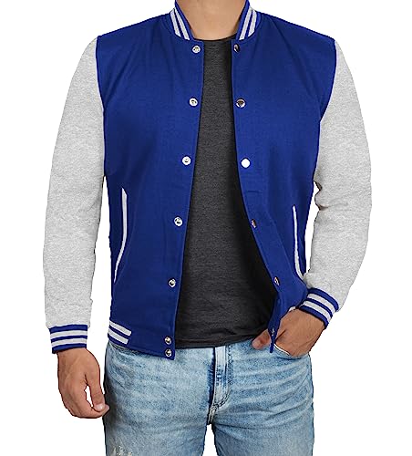 Image of Decrum Varsity Jacket Men - Casual High School Baseball Letterman Style Mens Bomber Jackets