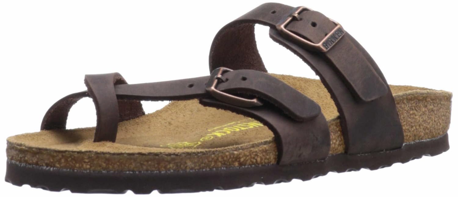 Birkenstock Donna Mayari Pelle Grasso Infradito, Habana, 40 Eu-image