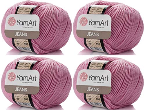 Image of YarnArt Cotton Blend Amigurumi Yarn - Cotton Acrylic Blend Yarn for Knitting & Crochet, Soft & Durable Yarn for Amigurumi, Baby Items and Garments
