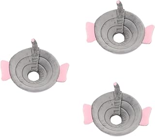 Mipcase 3 Peças Coleira Gargantilha Gargantilha Colares De Pano Coleira Para Animais De Estimação Coleira Circular Elizabeth Círculo Chapelaria Coleira Para Gatos Gola Redonda Cinza