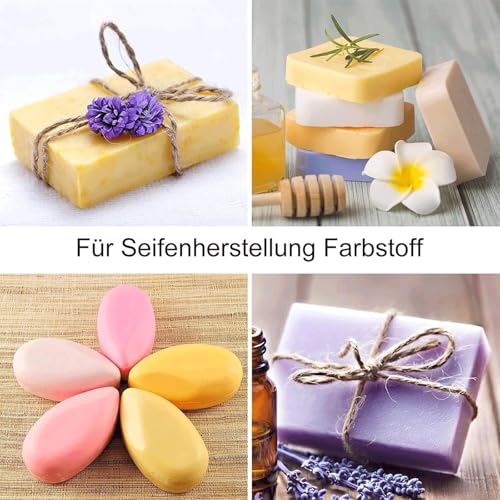 Canollo 10 Mica Pulver 10g, Farbpigmente für Gießpulver, Perlglanz Epoxidharz Farbe metallischer Pulver für Seifenfarbe, Kerze, Schmuckherstellung, Kosmetischer, Nagellack, Badebomben, Malerei