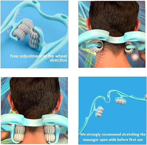 "6-ball roller neck massage: Physio body massage for relief from neck, shoulders, hands, feet, calves, back and waist targeted pain" "6-ball roller neck massage: Physio body massage for relief from neck, shoulders, hands, feet, calves, back and waist targeted pain"