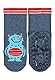Sterntaler Baby Jungen Fliesen Socken Baby FLI AIR Yeti Strümpfe meliert - Fliesen Rutsch Socken Baby - mit Yeti Motiv und Vollplüsch - tintenblau, 18