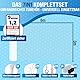 QCAT 7in1 Katzennetz für Balkon | universell, ohne Bohren, reißfest, Anpassungsfähig | Balkonnetz Fensterschutz Katzengitter Katzenschutz f. Katzen f. Fenster Balkon Terrasse (6x3m, transparent)