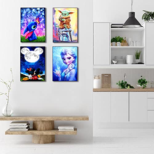 Ffptbnyx 6 Pack Full Drill Diamond Painting Kits For Adults&Beginners 5D Diy 6Pcs Diamond Art Kits Paint With Round Diamonds And Gems For Mother's Day Gifts(11.8''X15.7'') #TOP6