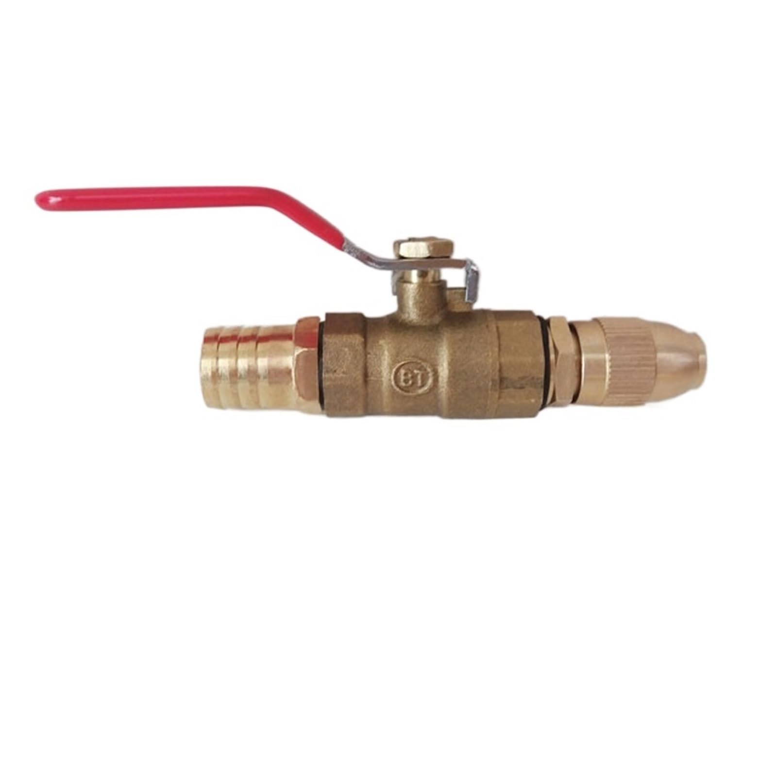 SSIMOO DN15 Ugello for pistola ad acqua regolabile Connettore for manichetta antincendio Irrigazione del giardino Autolavaggio Spruzzo ad alta pressione Testa della pistola in rame kindly