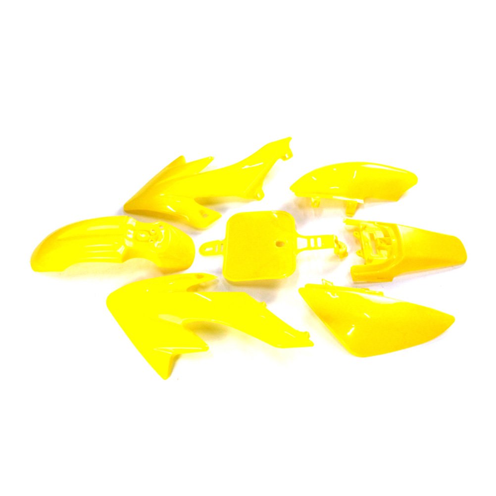 Kit de carénage en plastique jaune pour SDG SSR Piranha chinoise CRF50 XR50 50cc 70cc 90cc 110cc 125cc 140cc 150cc 160cc - Moto hors-route