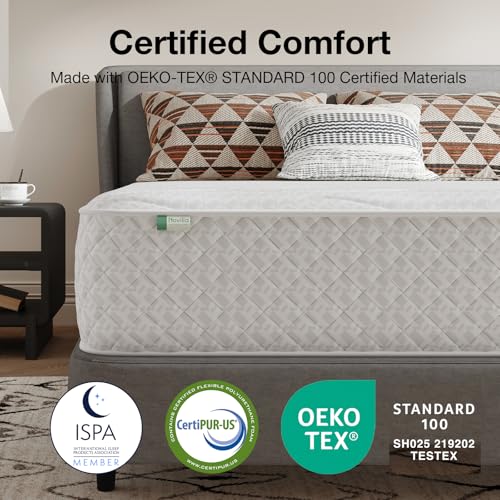 Novilla 4FT Small Double Mattress, Hybrid Pocket Sprung Mattress in a Box, 20cm Deep, Medium Firm, Breathable Cover, Oeko-Tex Certified Fabric, 120x190x20cm, Nova Series - Image 9