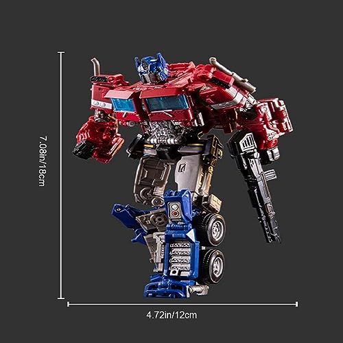 Setype Deformed Car Robot Toy, 8-inch Collectible Action Figures, Alloy Deformation Portable Robot Toy Model, Manual Transformed into Toy for Kids Girls Boys - Thumbnail 4