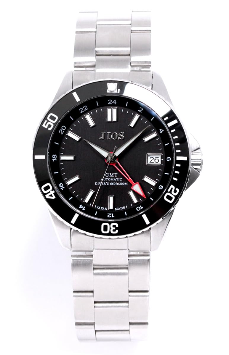 Amazon | [ジオス]JIOS GMT DIVER'S104 GMT ダイバーズウォッチ 日本製