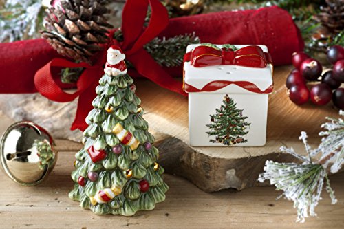 Spodechristmastreetreeandgiftasaltandpeppershakerset2pieceholidaykitchentabledecorfestivehomeaccentchristmasgiftstockingstufferforcollectorsholidayenthusiasts  Urban Country Home Decor Spode christmas tree tree and gifta salt and pepper shaker set 2 piece holiday kitchen table decor festive home accent christmas giftstocking stuffer for collectors holiday enthusiasts  urban country home decor