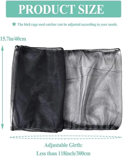 Asocea Extra Large Bird Cage Seed Catcher Guard Universal Birdcage Cover Nylon Mesh Net For Parrot Parakeet Macaw Lovebird African Grey #TOP1