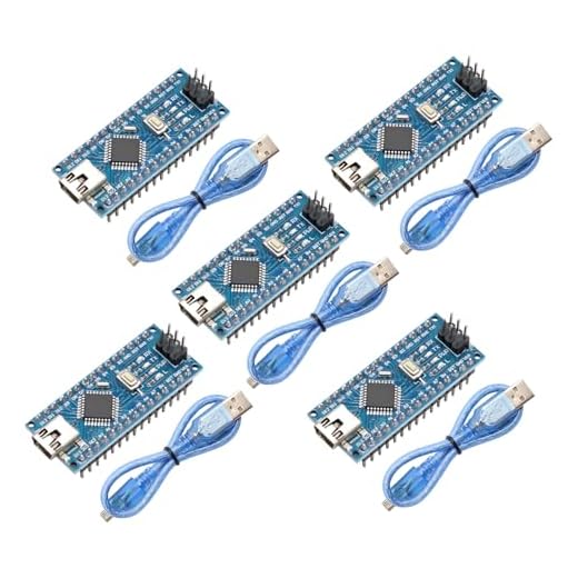 Nano Scheda di Sviluppo con Cavo Binghe 5 Pezzi Nano-V3 Scheda di Sviluppo con Chip CH340 mini USB Interfaccia 5V 16M 328P Microcontrollore Compatibile con Arduino IDE