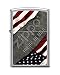 Zippo 1276 Made In Usa Flag Street Chrome Full Size Lighter