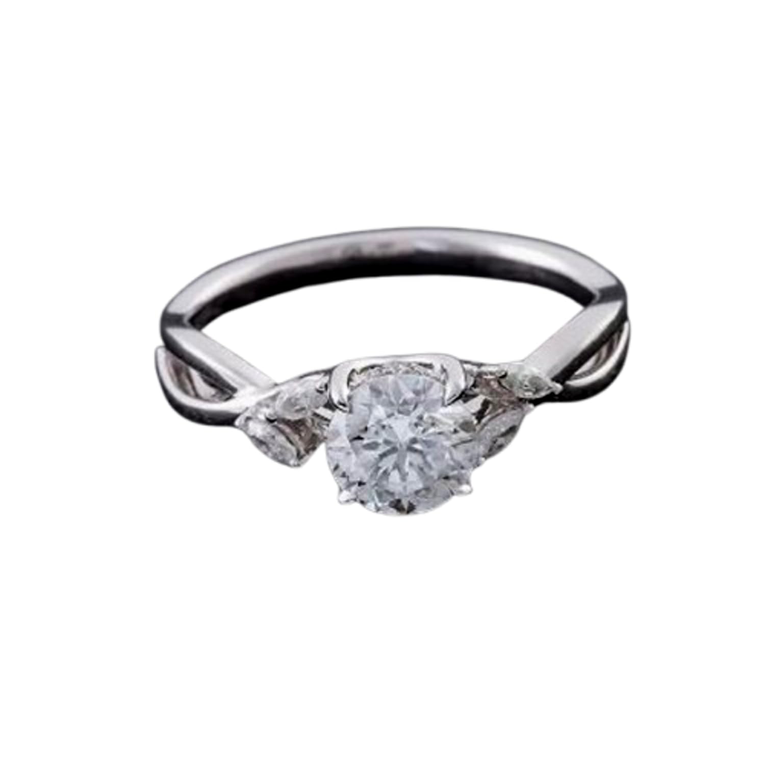 Bague de mariage moissanite anti-ternissement en argent sterling 925 pour femme