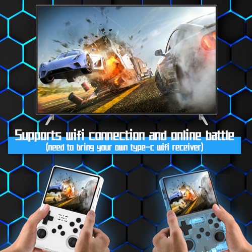 Fvbade SB001 [30000 In 1 R40S Pro Handheld Game Console 3.5 Inch Ips Screen Mini Retro Console 3800Mah Portable Pocket Arcade 45+ Mainstream Emulator 256G Tf Card Transparent. thumb #1