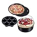 Tiamu Accessori Per Friggitrici Ad Aria Set Pentole a Pressione, Cottura a Vapore per Ninja Foodi 5 e 6,5 e 8 Qt, Include Torta, Teglia per pizza, Teglia per Torta in Silicone, Tappetino