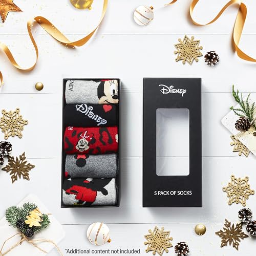 Image of Disney Stitch Socks Gifts for Women Teens, US Size 4-9, Baby Yoda Pack of 5 Fuzzy Casual Crew Socks for Home Sleep Winter