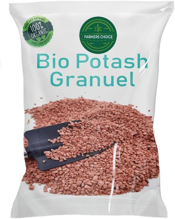 Farmers Choice Bio Organic Potash | Essential Fertilizer for Gardening Granular Potash Fertilizer for Vegetables, Fruits, Garden Flowers, Agriculture Crops, Indoor & Outdoor Home Plants - 500G.