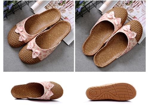 Womens Summer Mules Slip On Closed Toe Wide Width Sandals Breathable Flats Comfortable Clogs for Women Lightweight Casual Hollow Shoes Espadrilles Slides4