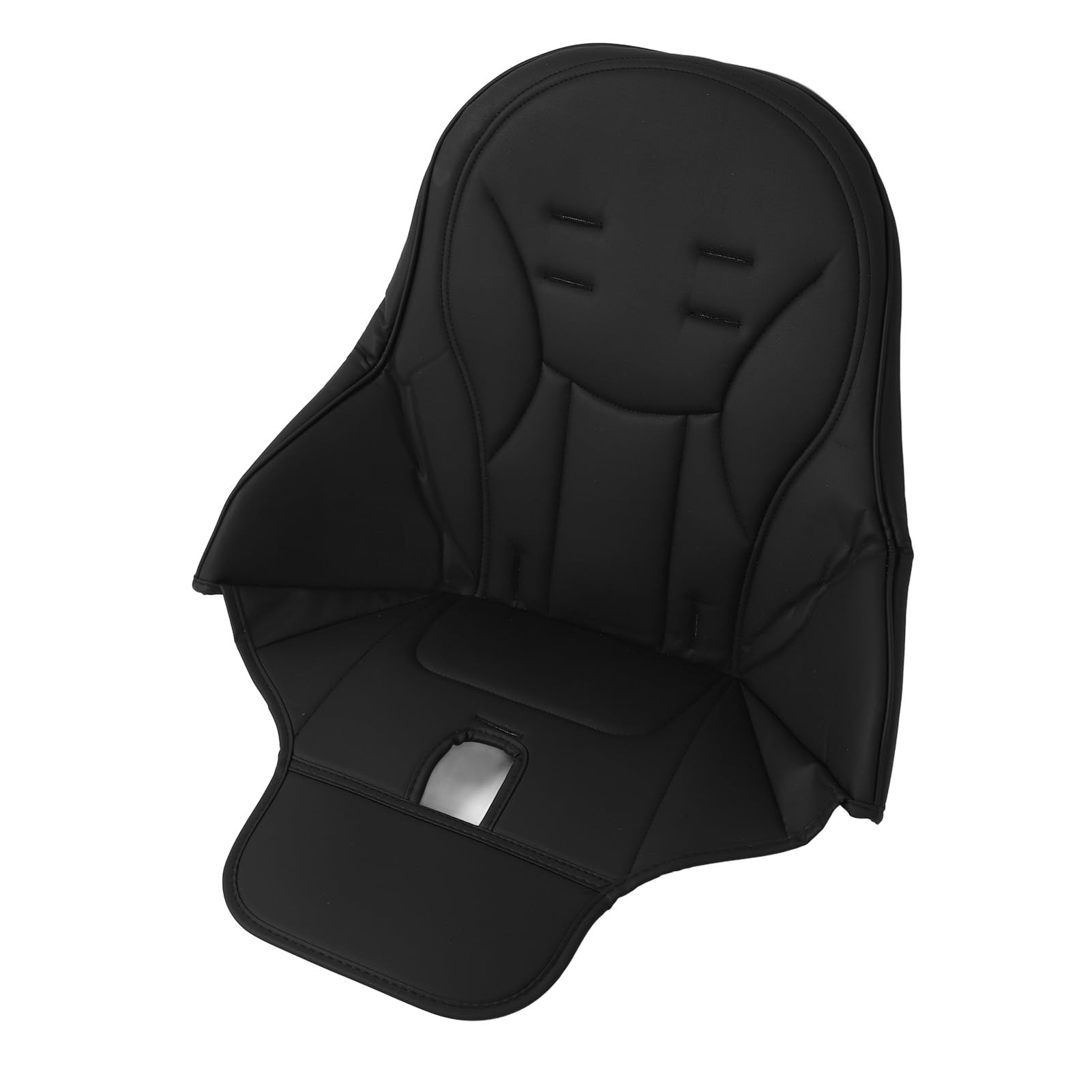 Coussin de Chaise Haute en Cuir PU Doux et Confortable r é sistant à l ' EA (Noire)