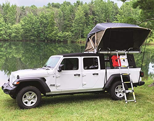 Raptor Series 100000-126800 Offgrid Voyager Truck SUV Camping Rooftop Tent with Ladder, Black