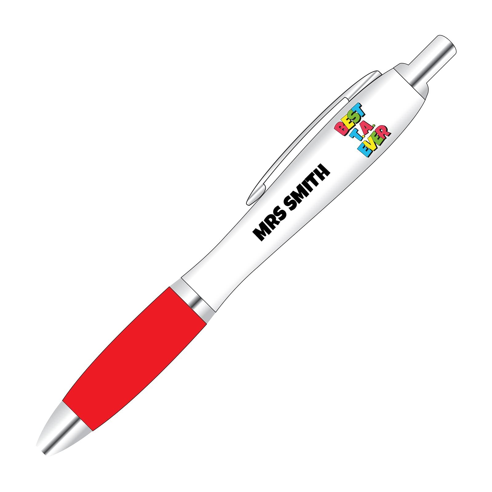 You Personalise Personalised Best Teacher and Teaching Assistant Name Pens - Best Ever โ image 1