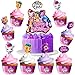Treasures Gifted My Little Pony Birthday Party Supplies - Cake Topper Set - 1 My Little Pony Cake Topper & 24 My Little Pony Cupcake Toppers with Matching Wrappers - My Little Pony Cake Decorations