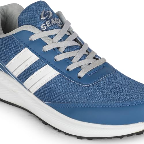 Image of SEAGA Sports Men Running Sports Shoes | Super Soft Breathable Casual Sneakers for Men | Anti-Skid Sole | Cushioned Insole | Lightweight Shoes Pack of 1