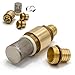 Produktbild AWM Saugschlauch Adapter Set Messing, Saugfilter Anschlussstück 25 mm, 1 Zoll Rückschlagventil inkl. Gummidichtungen HWW-AG-AM