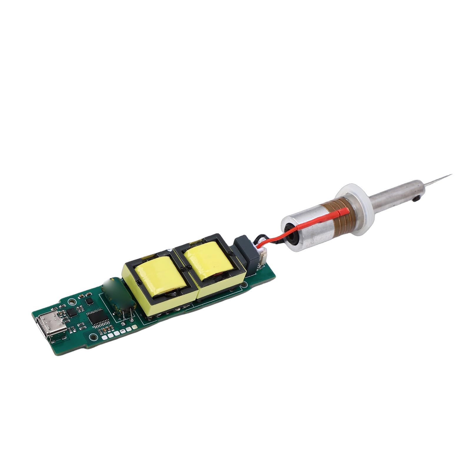 Generic Ultraschall-Schneidwerkzeug-Wandler mit Hoher Effizienz für 3D-Druckmodelle, Kunststoff, Holz, Harz, Bastler-Kit (EU-Stecker)