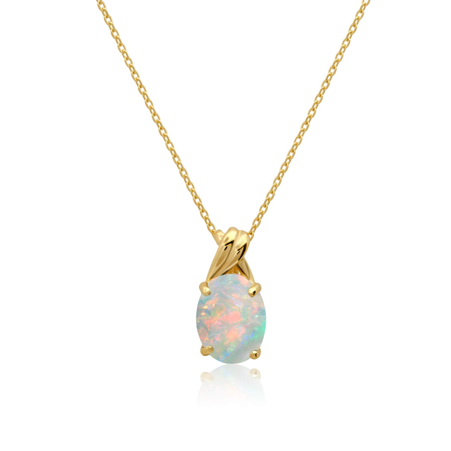 MAX + STONE 14k Oval Pendant