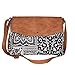 Mona B Saphire Upcycled Recycled Durrie Vegan Crossbody Handbag with RFID Blocking