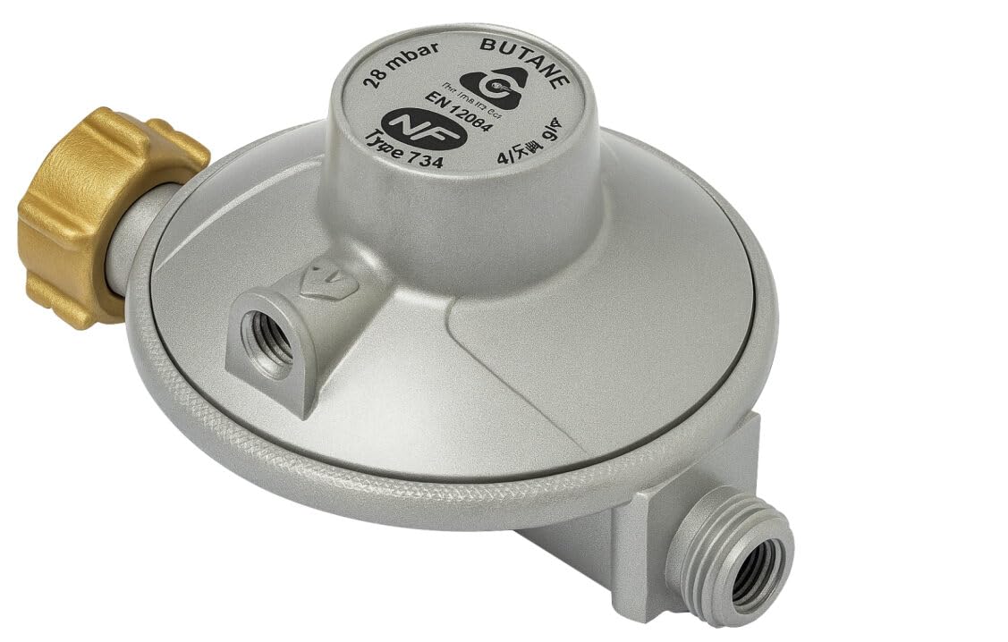 Détendeur butane 2,6 kg/h 28 mbar mâle 20 x 150 écrou bouteille| Boutté