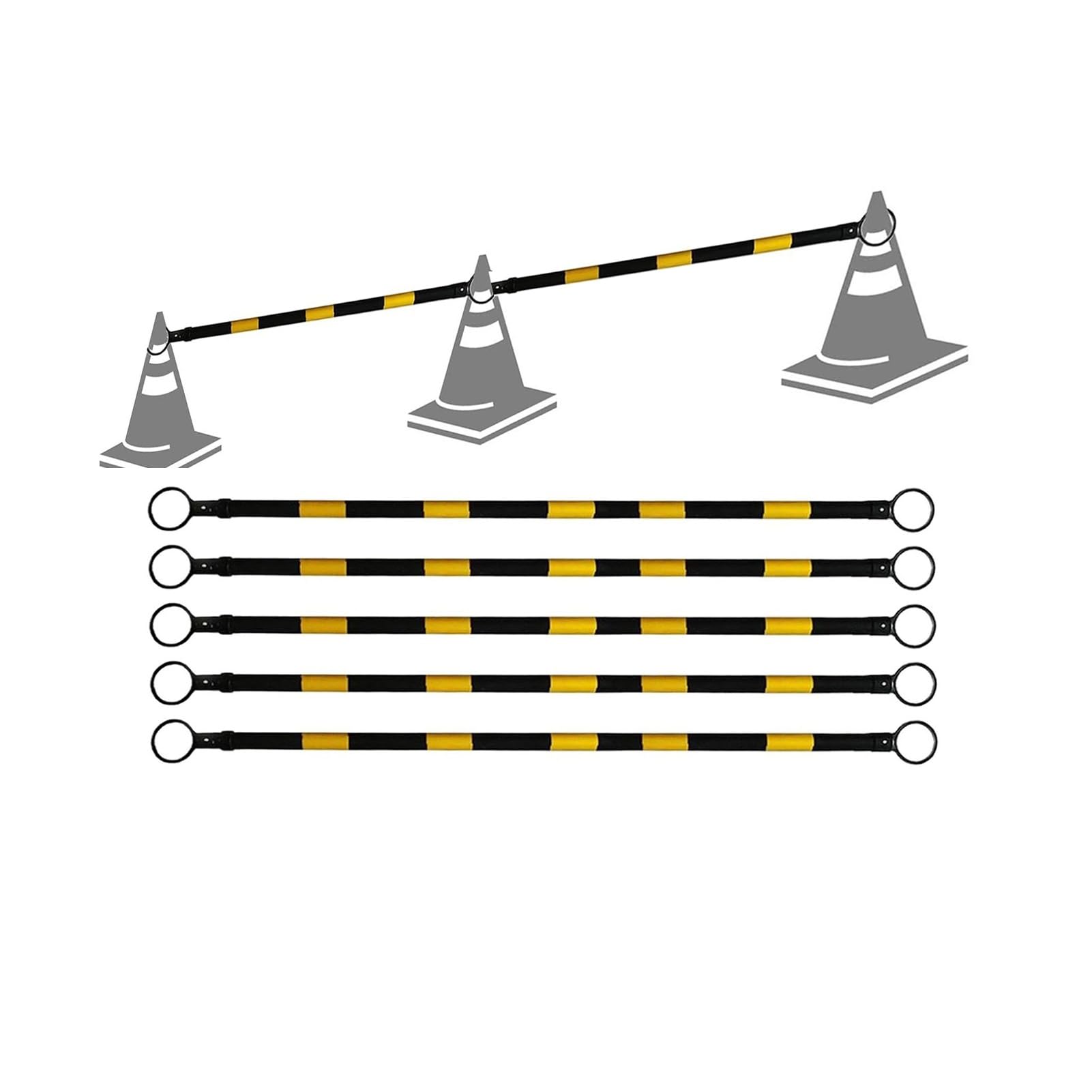 Barres de signalisation extensibles légères pour gestion des foules en événementiel