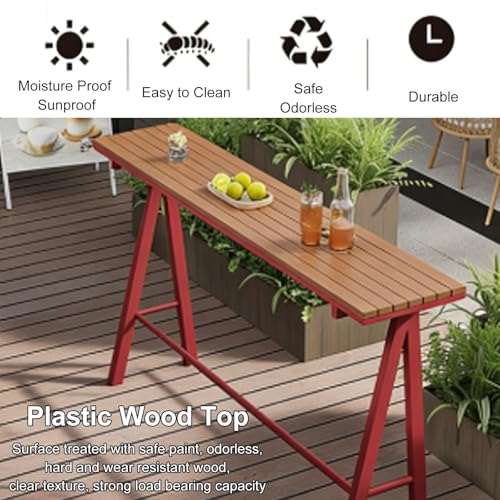 Mesa alta de bistró para crear un rincón de bar en tu sala de estar 5