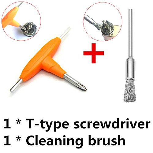 Prebuilt Coils Kit, Kanthal Wire with A1 Resistance Material for Craft Wire Projects, 8 in 1 Total 48PCS, Come with T-Type Screwdriver and Cleaning Brush