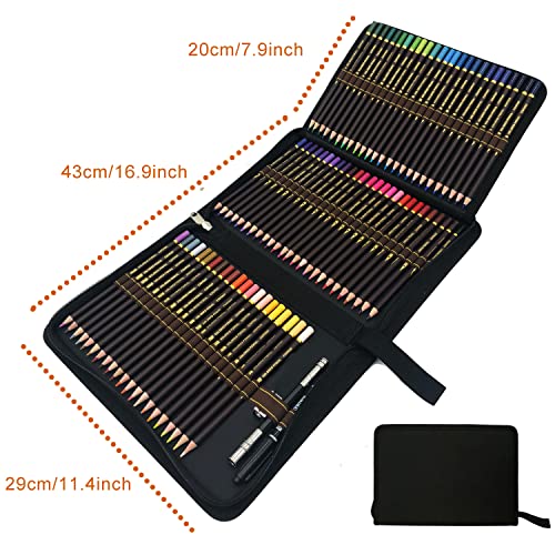 Miniatura 3 de 72 Lápices De Colores Profesionales,Lapiz Para Colorear De Dibujo Y Bosquejo Material De Dibujo Set,Incluye Caja De Cremallera Portátil,Kit De Lapices De Colores Ideal Para Colorear, Material