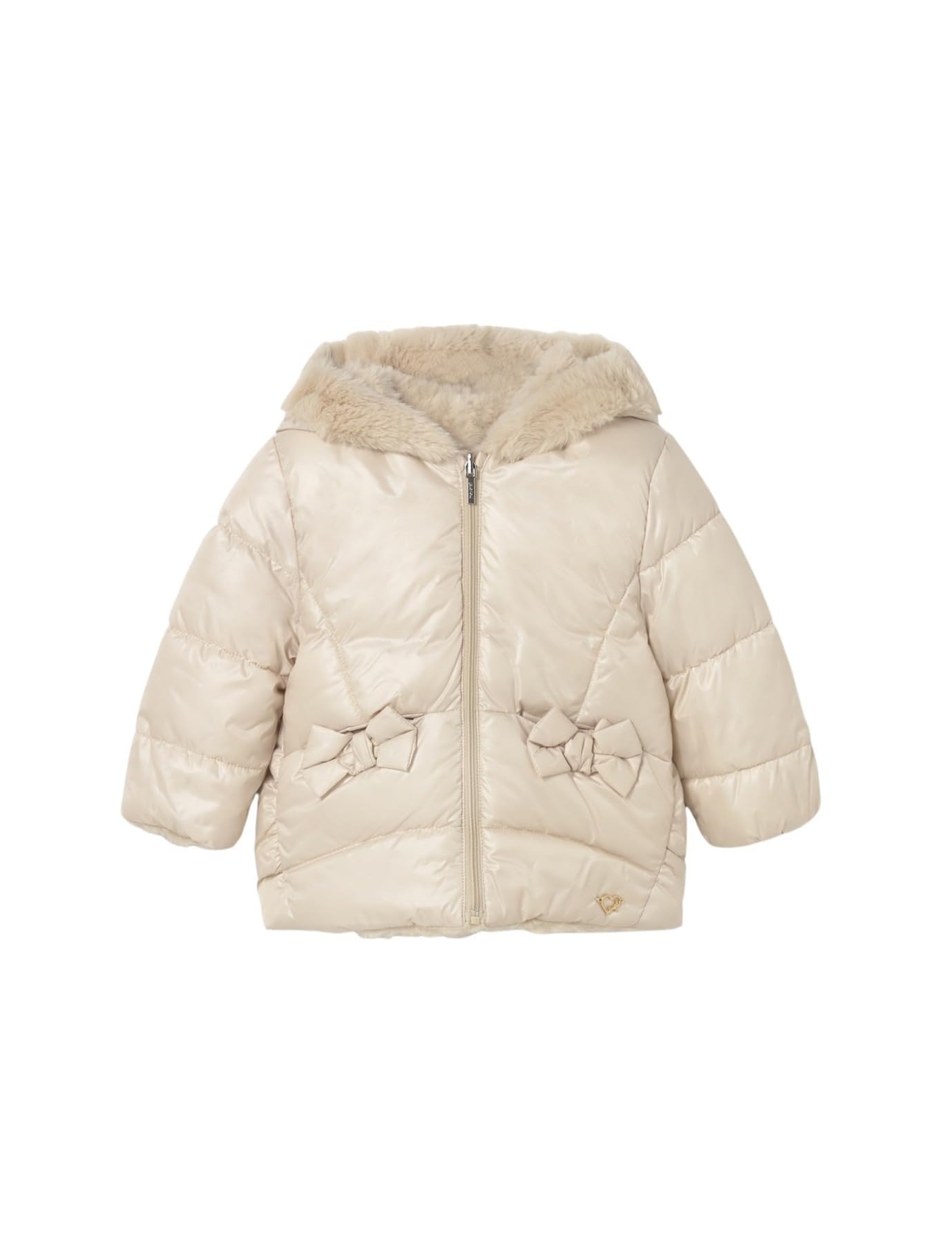 Mayoral giubbotto reversibile pelo per Bimba Sabbia 18 mesi (86cm)