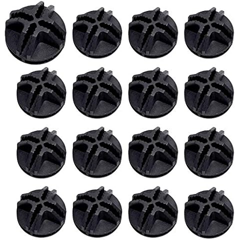 HAPY SHOP 40 Pieces Black Wire Grid Cube Plastic Connectors for Modular Closet Storage Organizer and Wire Grid Cube Storage Shelving Cover
