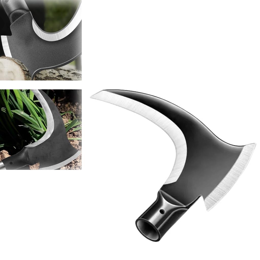 HASTHIP® Weed Remover Tool Without Handle - 2 in 1 Grass Removing Tool for Chopping-image-11