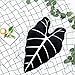 Green Philosophy Co. Frydek Alocasia Leaf Throw Pillow - Obsidian