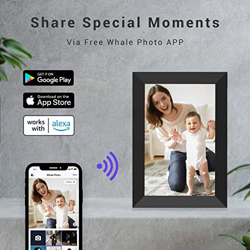 Digital Photo Frame Wifi 10.1 Inch Smart Digital Picture Frame With 1280X800 Ips Touch Screen, Auto-Rotate And Slideshow, Easy Setup To Share Moments Via Whale Photo App From Anywhere Anytime #TOP1
