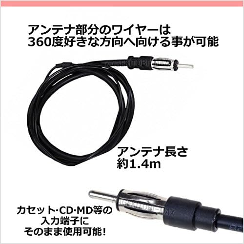 Amazon 隠せる Fm Am用 ワイヤーアンテナ 平行輸入品 ラジオアンテナ 車 バイク
