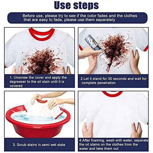 Removedor de Manchas de Tecidos - 3,5 Fl Oz Detergente Líquido Removedor de Manchas - Limpador suave