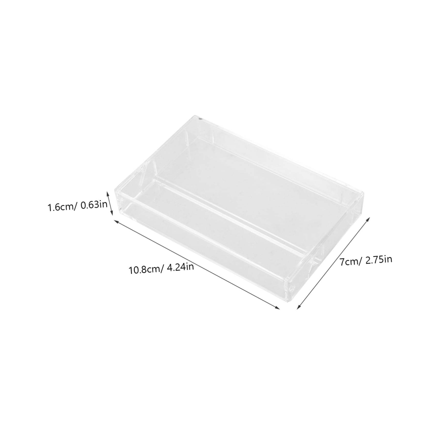 GRIRIW Retro Cassette Tape Holder 5pcs Plastic Cassette Tape Organizer Protection