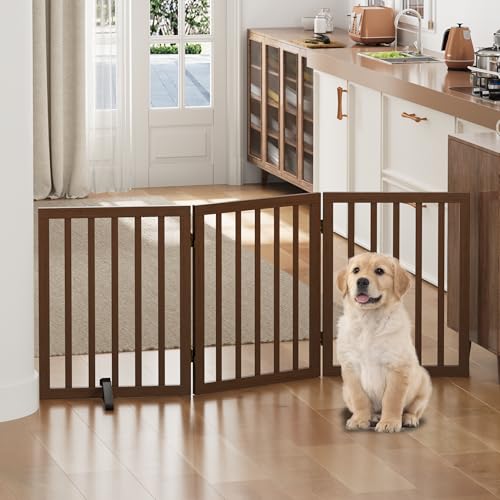 Hundegitter für Türen, freistehendes faltbares Hundegitter für den Innenbereich, Haustiergitter für Türen, Schlafzimmer… – Ansicht 3