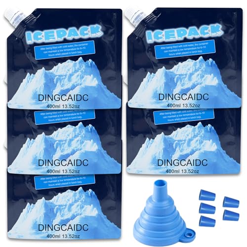 Cooler Ice Packs Reusable Ice Packs for Coolers Long Lasting Freezer Packs for Cooler Bag, Lunch Bags, Cooler Backpacks, Cooler Ice Packs for Camping Gear, Fishing, Road Trips, Beach Must Haves